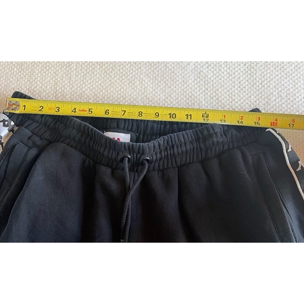 Vintage Kappa Track Pants XXXL Black White Logo Tape Y2K 90s Streetwear - Picture 8 of 8